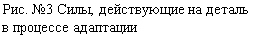 Подпись: Рис. №3 Силы, действующие на деталь в процессе адаптации